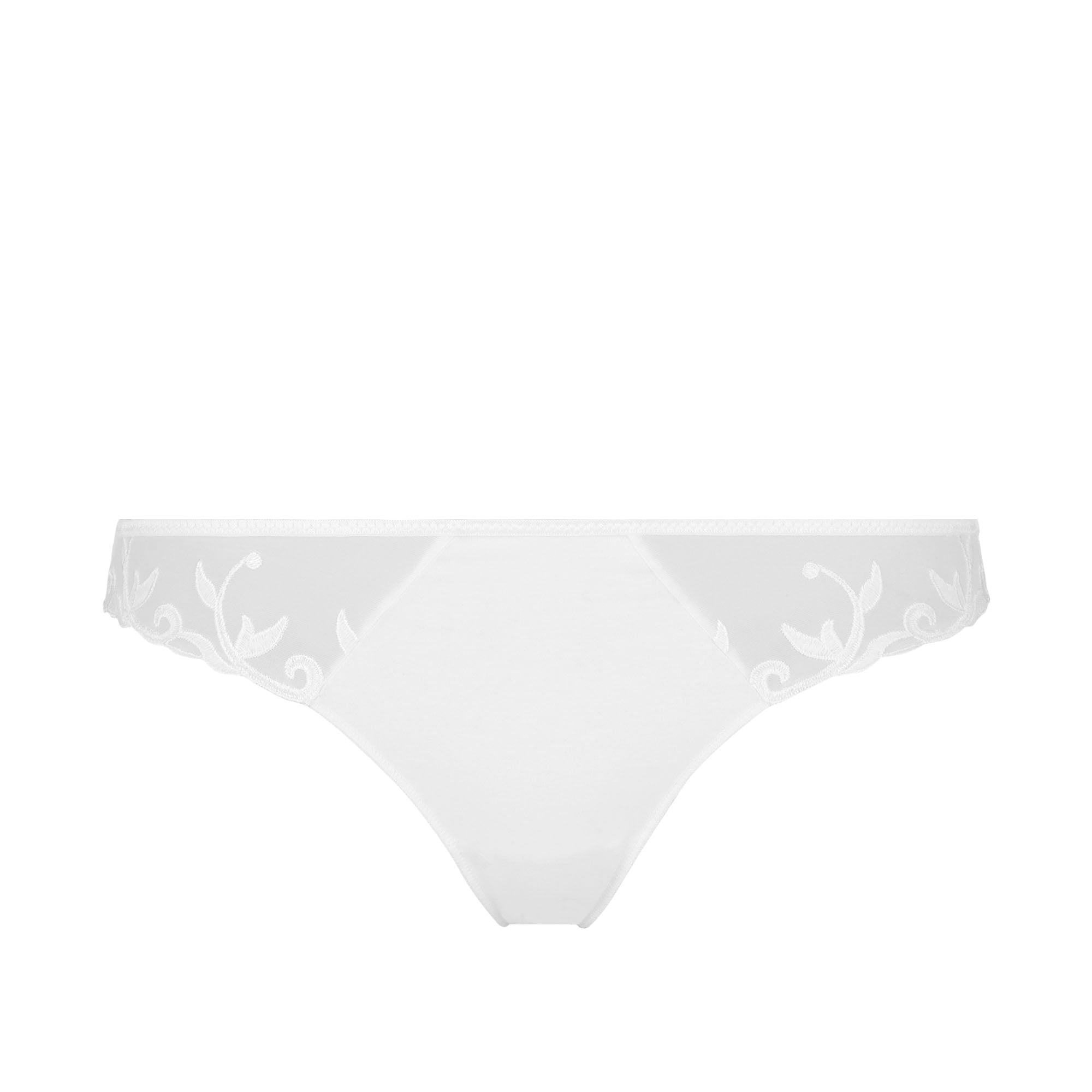 Tanga Simone Pérèle Orphée - Taille 4 - Blanc Broderie Florale - Neuf Avec étiquette